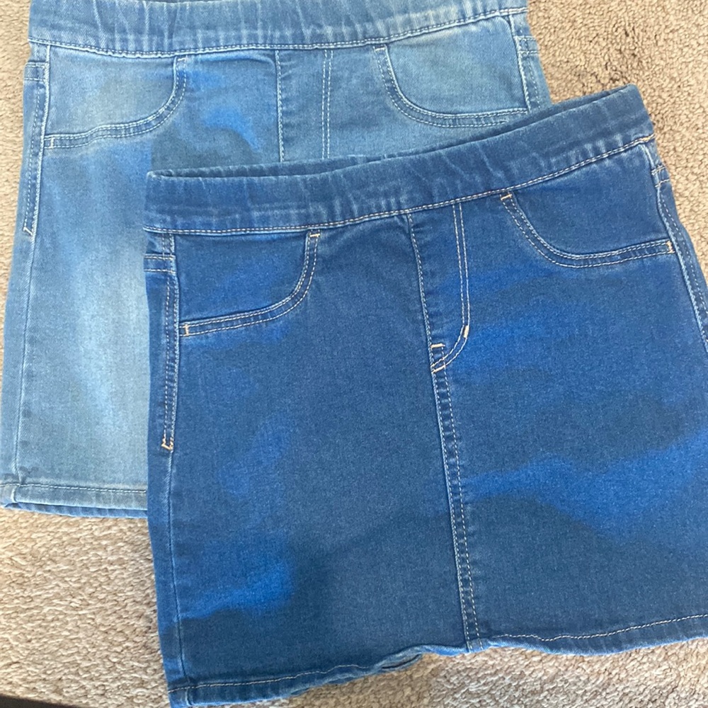 Set of 2 girls denim skirts
